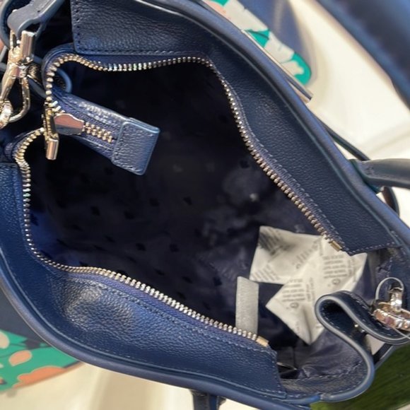 Kate Spade Lucia Lily Blooms Medium Satchel Green Multi - Picture 6 of 16